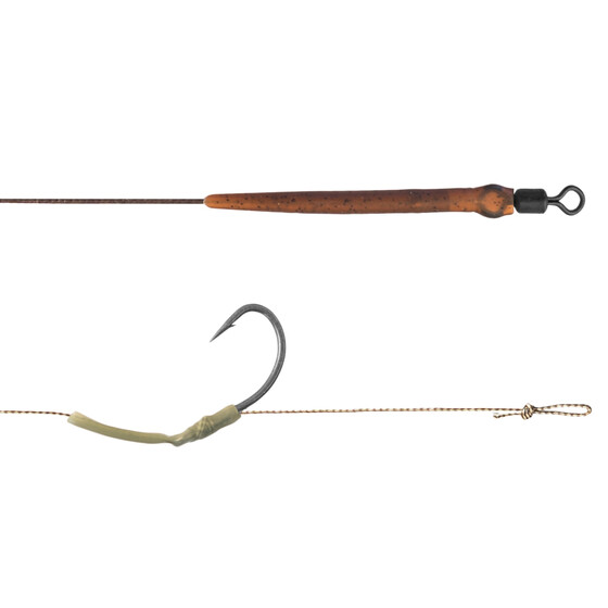 2 Carp Rigs Delphin Karpfenvorfcher Gr. 4