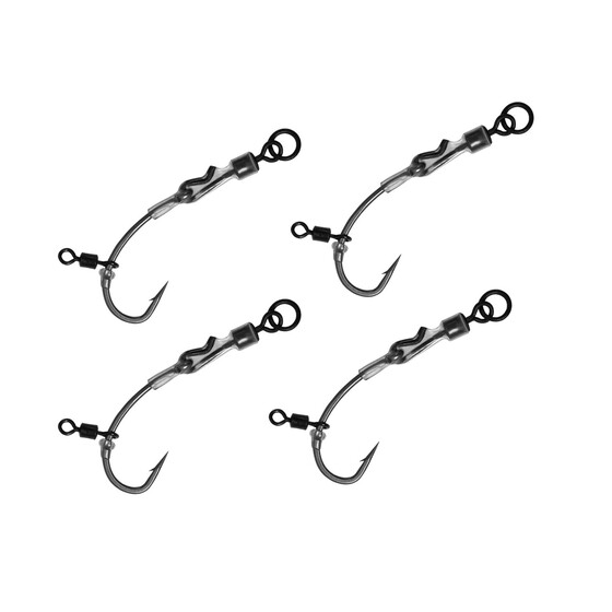 4 Ronnie Rig Karpfen Haken Gr. 4
