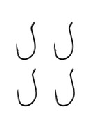 4 Wels Haken langschenklig Delphin CATKONG Einzelhaken Gr. 8