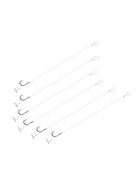 6 Method Feeder Haken Fluorcarbon Vorfach mit Boiliestopper 