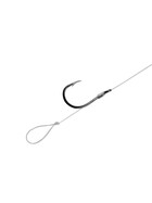 6 Method Feeder Haken Fluorcarbon Vorfach mit Haar 2