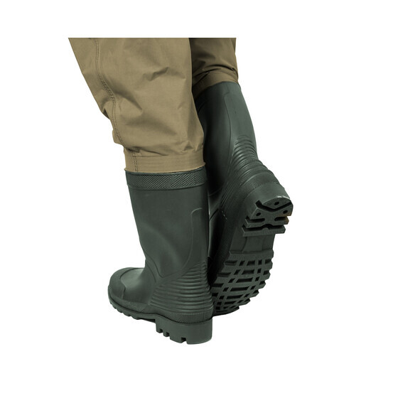 Wathosen mit Gummistiefeln Angler Watstiefel Gr. 47