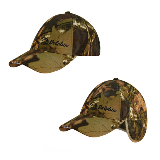 Herren Basecap camouflage Delphin LED Base Cap