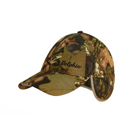 Herren Basecap camouflage Delphin LED Winter Cap mit Ohrenklappen