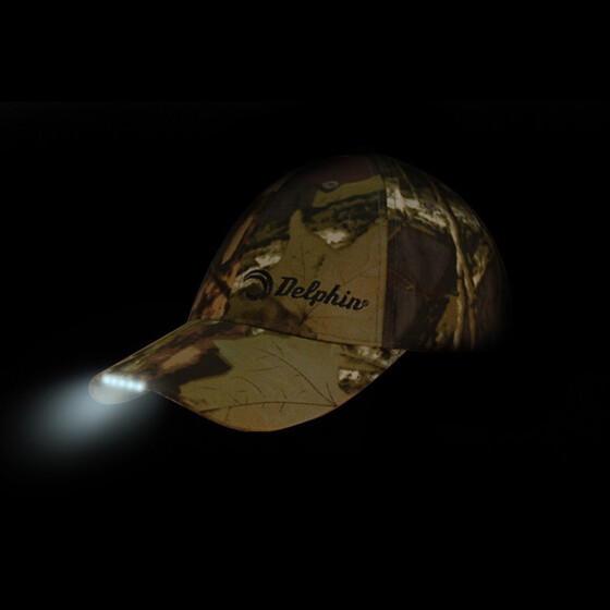 Herren Basecap camouflage Delphin LED Sommer Cap
