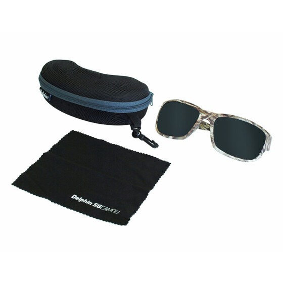 Polbrille mit Etui Delphin Polarisationsbrille SG CAMOU