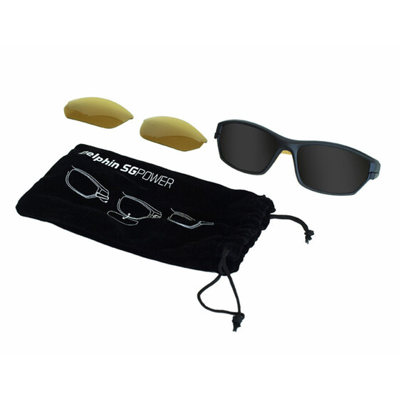 Sportbrille polarisiert Delphin Polbrillen Set SG SPORT Gelb