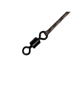 3 Leadcore Rigs mit Wirbel Karpfen Vorfächer 45 lbs 4