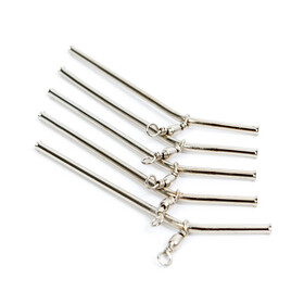 5 Anti Tangle Boom gebogen mit Wirbel 10 - 20 cm