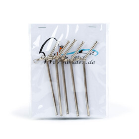 5 Anti Tangle Boom gebogen mit Wirbel 10 - 20 cm