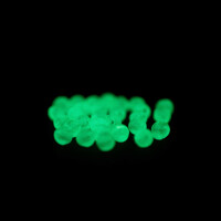 50 Gummiperlen fluoreszierend soft Stopperperlen 4 - 8 mm An