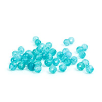 50 Angelperlen fluoreszierend hard Gummi Perlen 4 - 8 mm 1