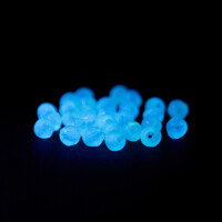 50 Angelperlen fluoreszierend hard Gummi Perlen 4 - 8 mm 2
