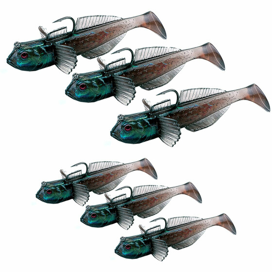 3 Gummifische Raubfisch Forellen Hecht Kder Koppe