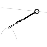 Black Cat Breaking Line Connector Gleitring mit Wirbel 2 St&