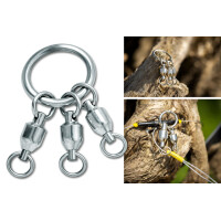 Black Cat Dreiwege Wirbel Waller Steinmontage 100kg 80mm 1