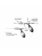 Lead Clip Karpfen Angel Set mit Tail Rubber und Pins 2
