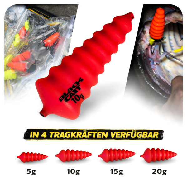 Black Cat U-Float Tree U Pose Waller Welsangeln fluo rot 5 - 20 g, 3,95