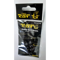 Black Cat Rubber Shock Bead Gummiperlen Angeln Ø 10mm