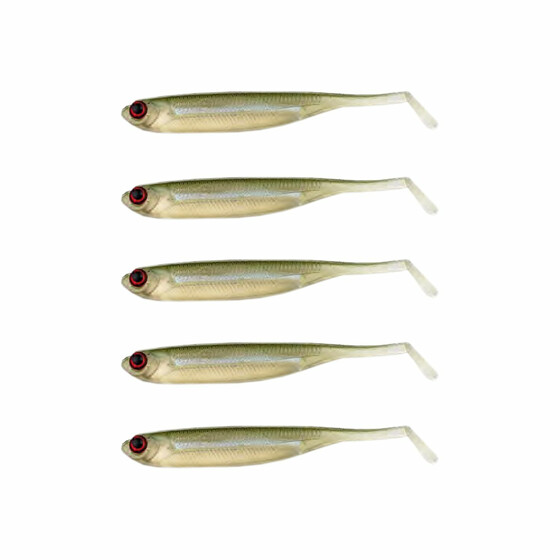 5 Stk Gummifische Dropshot Minnow  5 cm