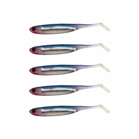 5 Stk Gummifische Dropshot Minnow  8 cm