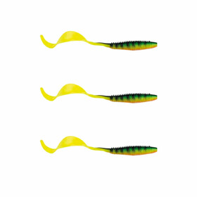3 Stk Wurm Twister Softbaits 13 cm