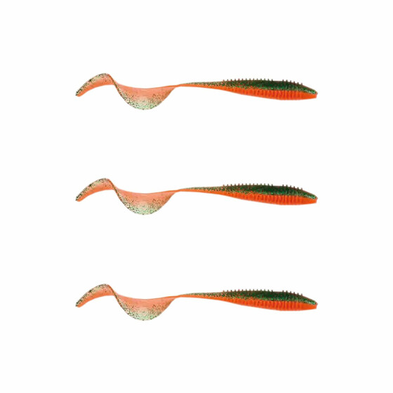 3 Stk Wurm Twister Softbaits 13 cm