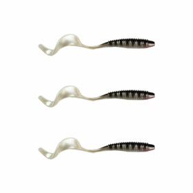 3 Stk Wurm Twister Softbaits 13 cm