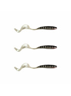 3 Stk Wurm Twister Softbaits 13 cm