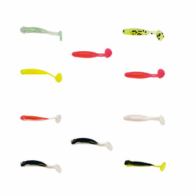 10 Stk Mini Softbaits Gummifische 3 cm - mix