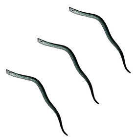 3  Stk Gummifische Gummi Aal Angel Köder Hecht 04