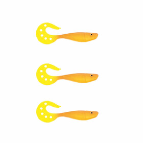 3 Stk Twister Shads Kunstkder 9 cm