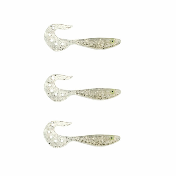 3 Stk Twister Shads Kunstkder 9 cm