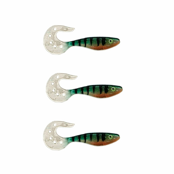 3 Stk Twister Shads Kunstkder 9 cm