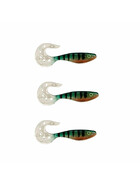 3 Stk Twister Shads Kunstköder 9 cm