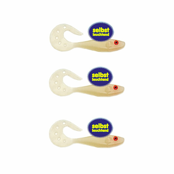 3 Stk Twister Shads Kunstkder 15 cm
