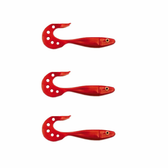 3 Stk Twister Shads Kunstkder 15 cm