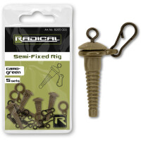 Radical Semi-Fixed Rig Karpfen Montage Set camo-green 5 Set