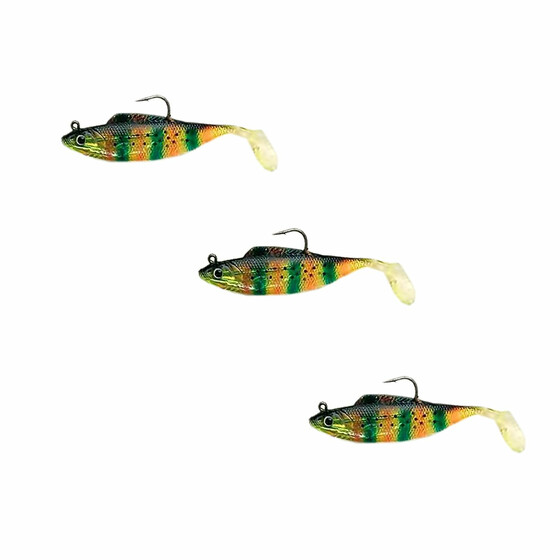 3 Stk Softbaits allround Gummifische 8 cm 01