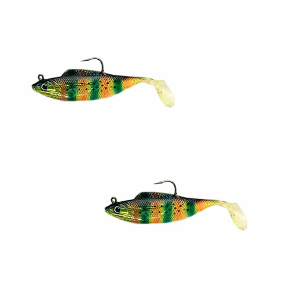 2 Stk Softbaits allround Gummifische 12 cm 01