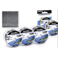 Zander Angelschnur monofil Zanderschnur grau 