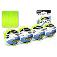 Dorsch Angelschnur monofil fluo gelb Ø