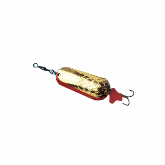 Hecht Blinker mit Drilling Lffelblinker gold 28 g