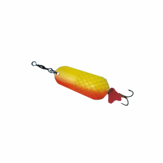 Hecht Blinker mit Drilling Lffelblinker orange 16 g