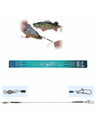 2  Stk Titanium Vorfächer 1x1 mit Wirbel