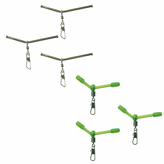 Set 15 Pezzi Anti-Tangle Boom Per Pesca Alla Carpa Con Vortice - Tubi Fluorescenti 22mm Verdi