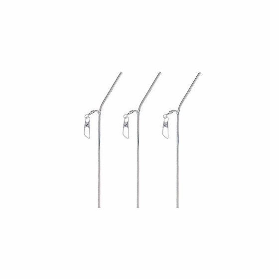3 Stk Anti Tangle Boom mit Wirbel chrome 7 cm