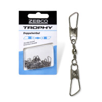Zebco Trophy Doppelwirbel Angelwirbel mit zwei Einhänge
