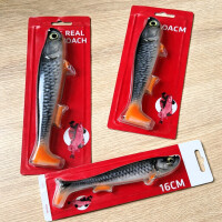 Quantum Tarp Shad real roach Gummifisch Hecht 16 - 22 cm