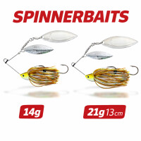 Quantum 4street Spinnerbait green pumpkin Rau